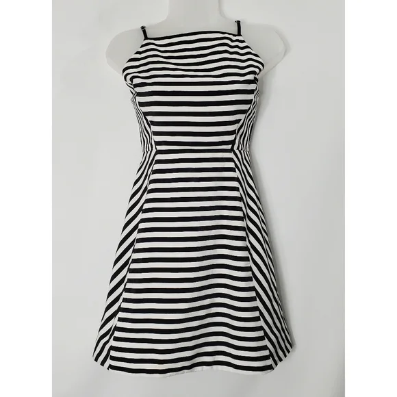bec and bridge black and white striped dress Marcia Jersey Shirt Dress-Black main image 0